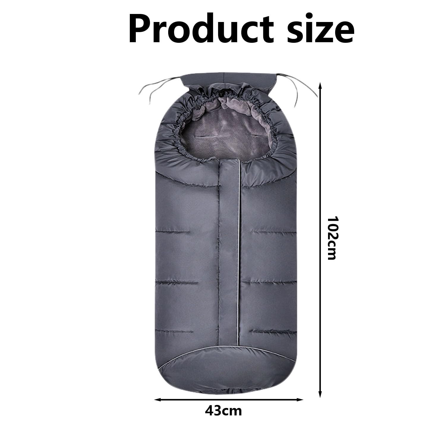 Liemuao - Saco de dormir para silla de bebé, universal, para cochecito de invierno, impermeable, con cremallera, bolsa de dormir para capazo, cochecito de coche, 102 cm (rojo)
