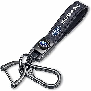 Genuine Leather Car Keychain Key ring Accessories Key Chain Family Present for Man and Woman Black