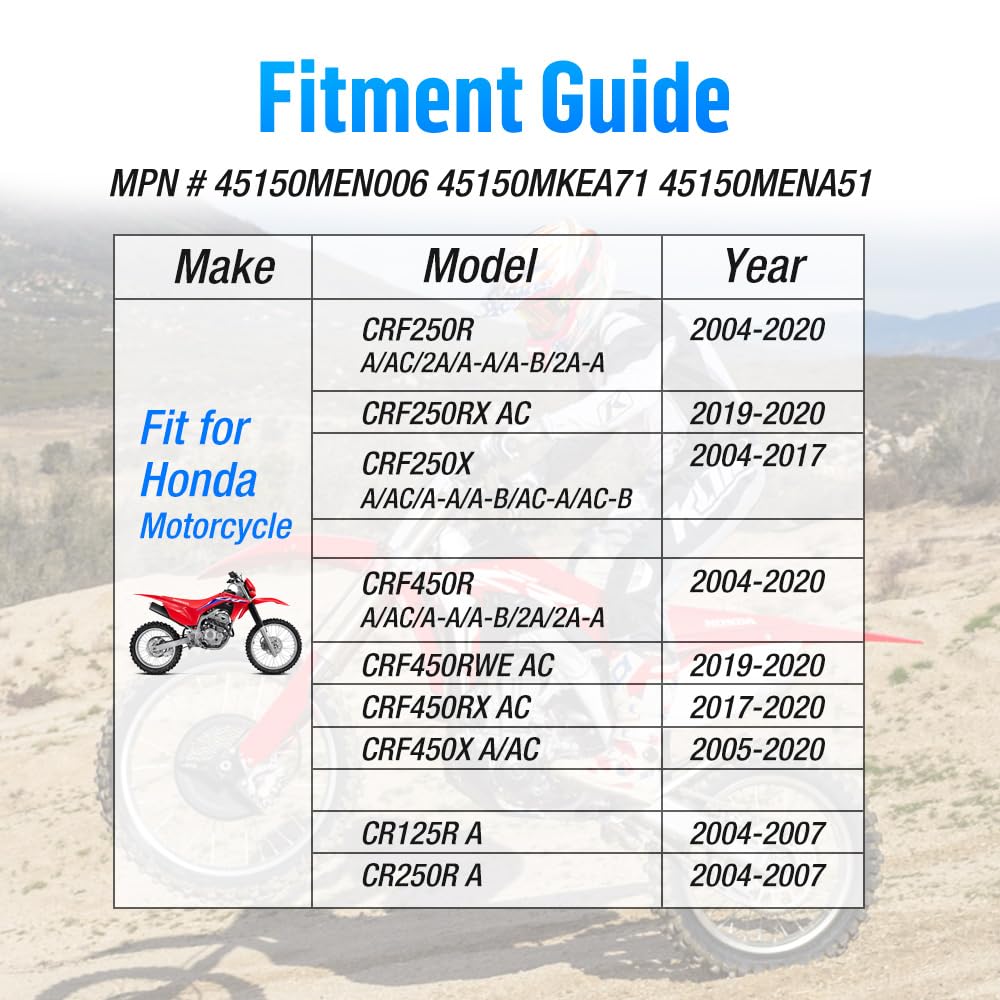 Pinza freno anteriore con pastiglie freno per Honda CRF250R CRF250RX CRF250X CRF450R CRF450RWE CRF450RX CRF450X CR125R CR250R