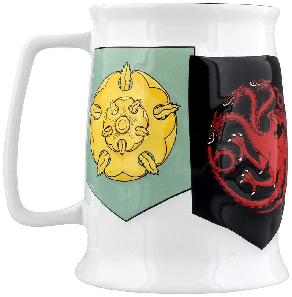 Chope Game of Thrones à bannières sigils pour des soirées série épiques
