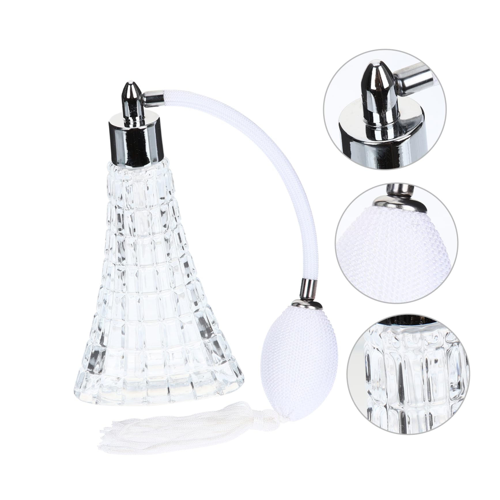 PLAFOPE Bottiglia di Profumo in Vetro Ricaricabile da 70ml, Atomizzatore per Profumo e Oli, Stile Retrò per Uso Quotidiano