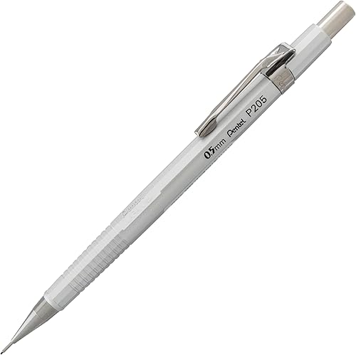 Miniatura 3 de Pentel Sharp - Portaminas, (0.5 mm), cuerpo metálico, colores surtidos, paquete de 2 (P205MBP2M)