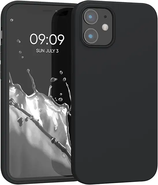 kwhmobile iPhone 12 Mini Soft Case - Matte Black Protective Cover