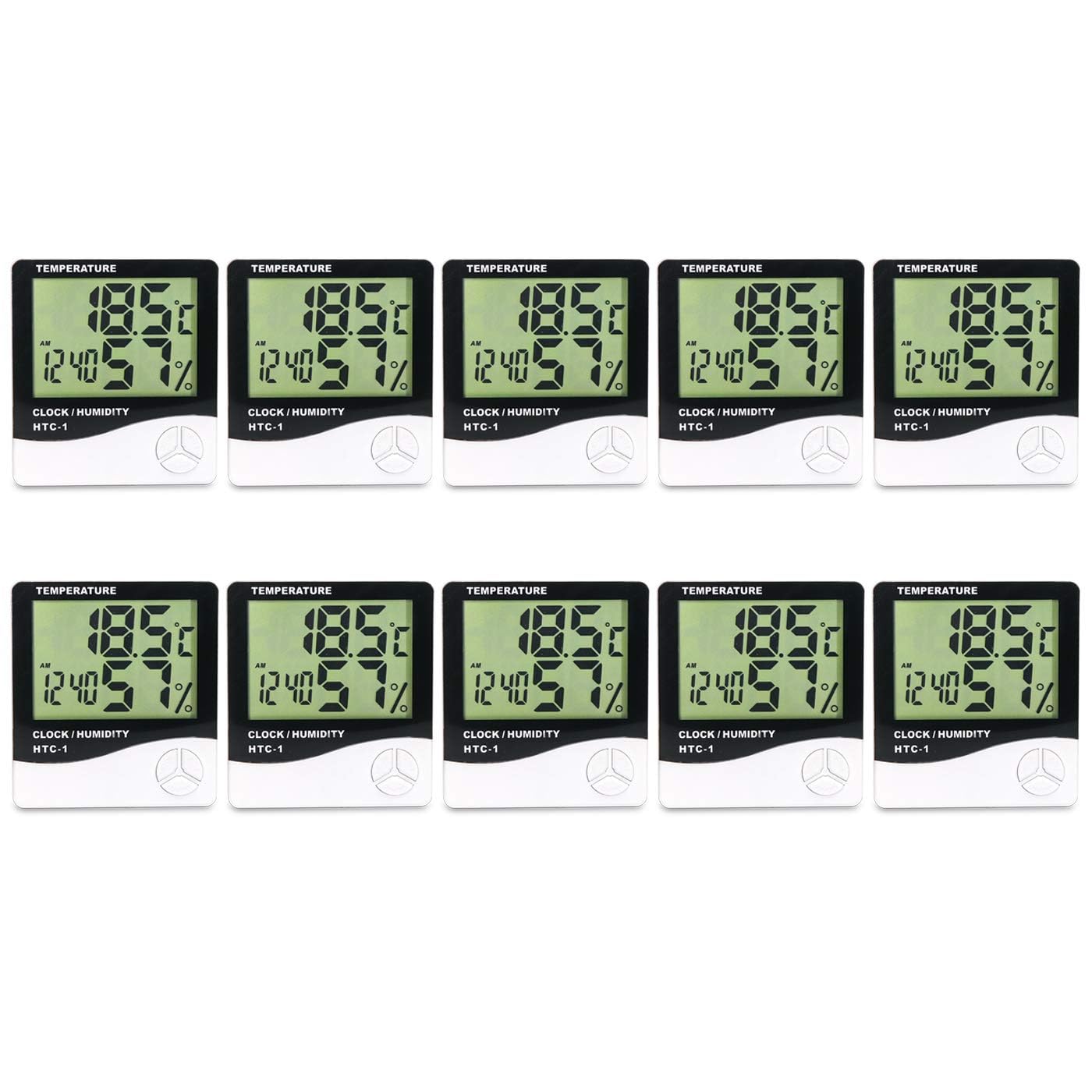 Pack of 10 HTC-1 Indoor Digital Humidity Meter Hygrometer Thermometer with Large LCD Display Temperature Meter.-image-5