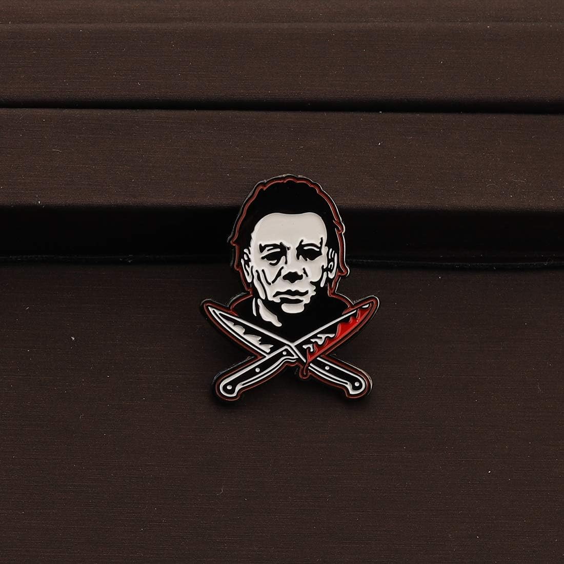 CENWA Halloween Jewelry Halloween Brooch Pin Halloween Movie Inspired Brooch Pin Horror Movie Fans Gift