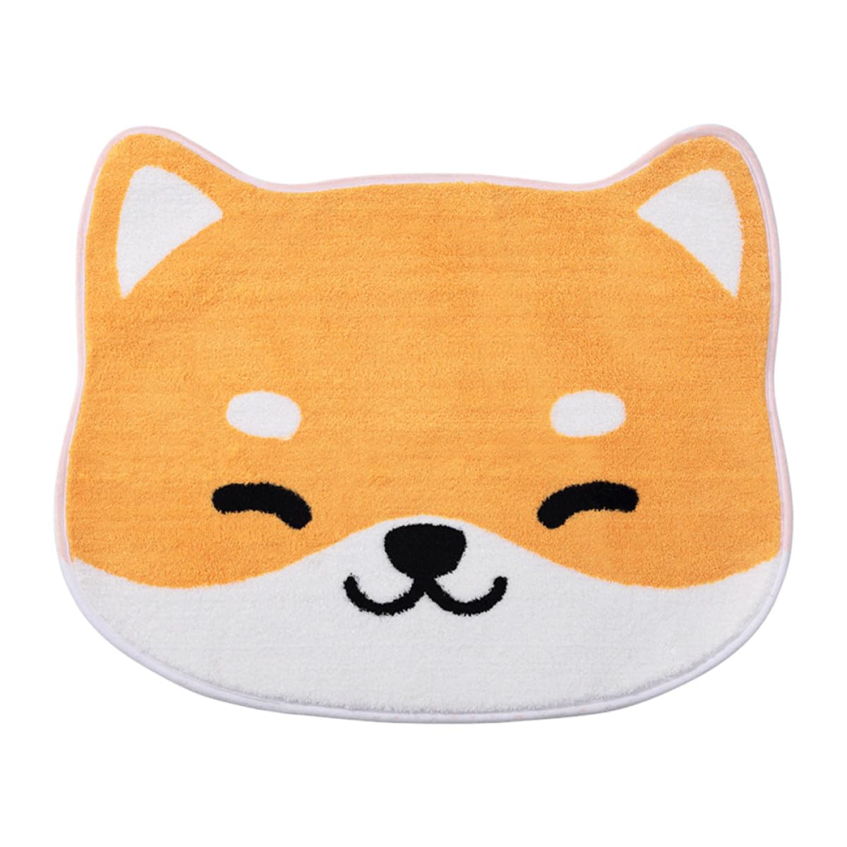 Alfombrilla de baño absorbente de felpa suave lavable con diseño animal 80x48 cm