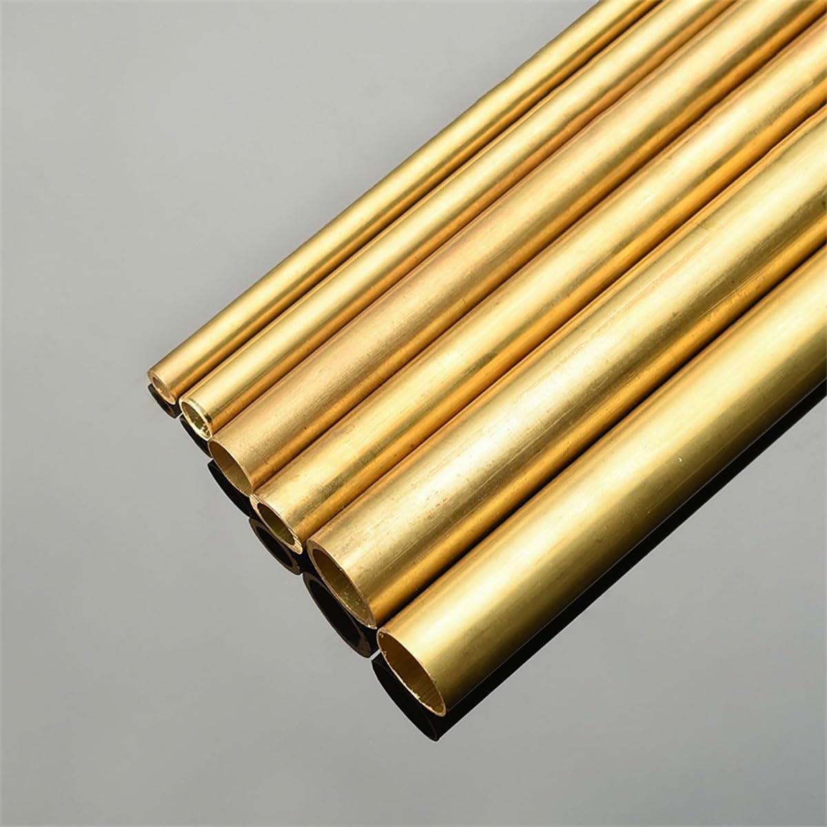 Messing-Rundrohre, Länge 500 mm, Außendurchmesser 35 mm, Wandstärke 1 mm – 3 mm, nahtlose Messing-Metallrohre, runde, hohle, gerade Rohre(35 * 3mm)