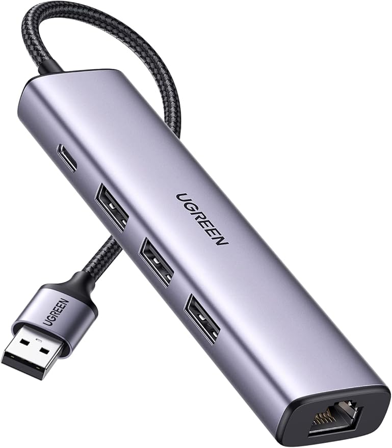 UGREEN Adaptateur USB 2.0 vers RJ45 1000Mbps Réseau LAN UGREEN Adaptateur USB 2.0 vers RJ45 1000Mbps Réseau LAN