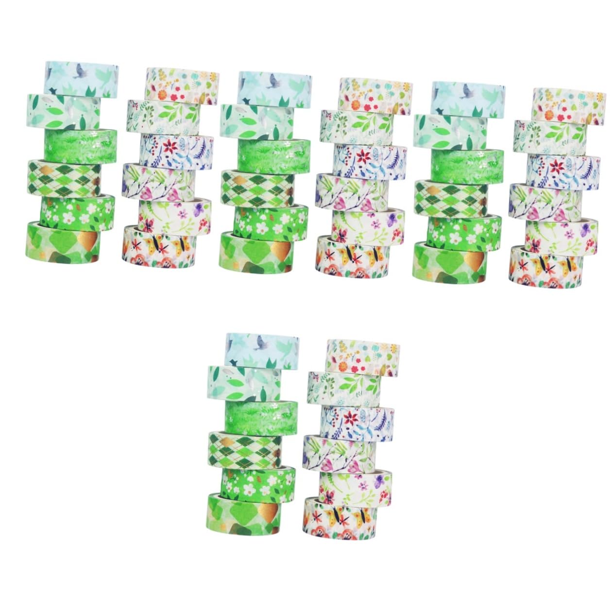SHINEOFI 48rollos Cintas Washi De Floral Cinta para Scrapbooking y Manualidades para y Álbumes De