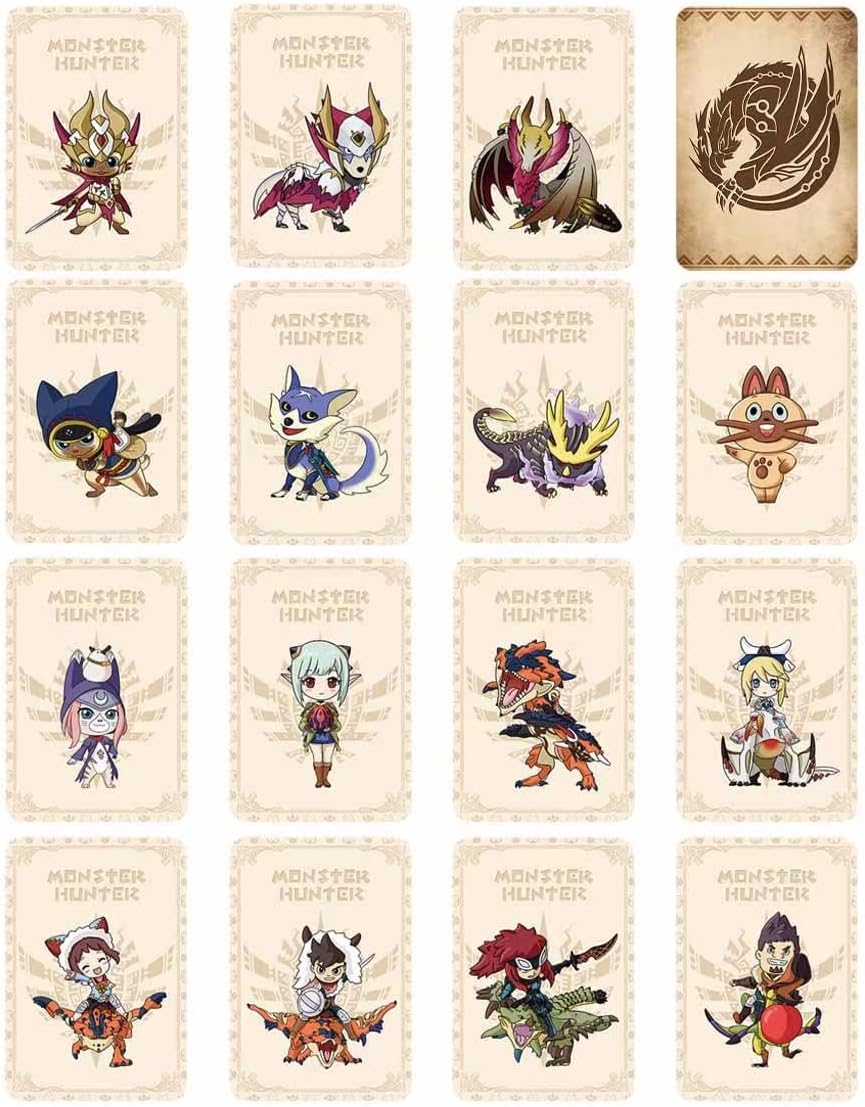 [Newest Version] 15pcs NFC Cards Compatible with Monster Hunter Rise SUNBREAK, Third party Amiibo cards