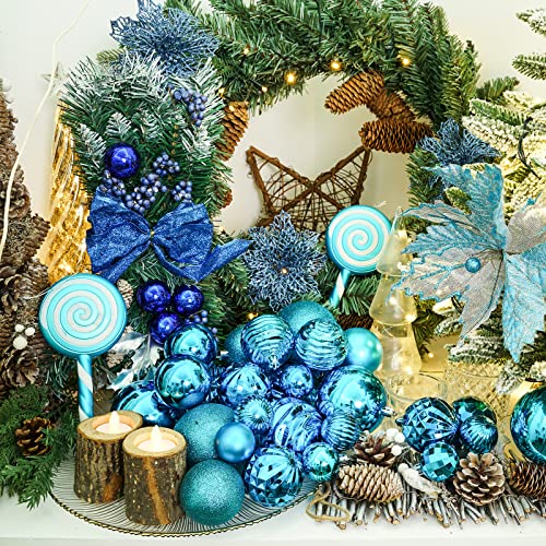 image for XmasExp 16ct Christmas Balls Ornaments - Shatterproof Large Hanging Ba