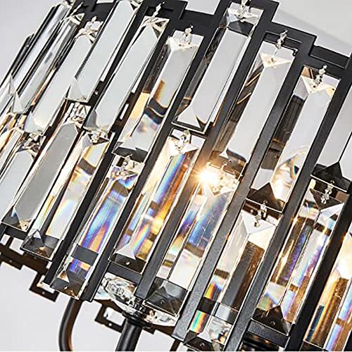 Lustre en cristal pour salon moderne avec hauteur modulable