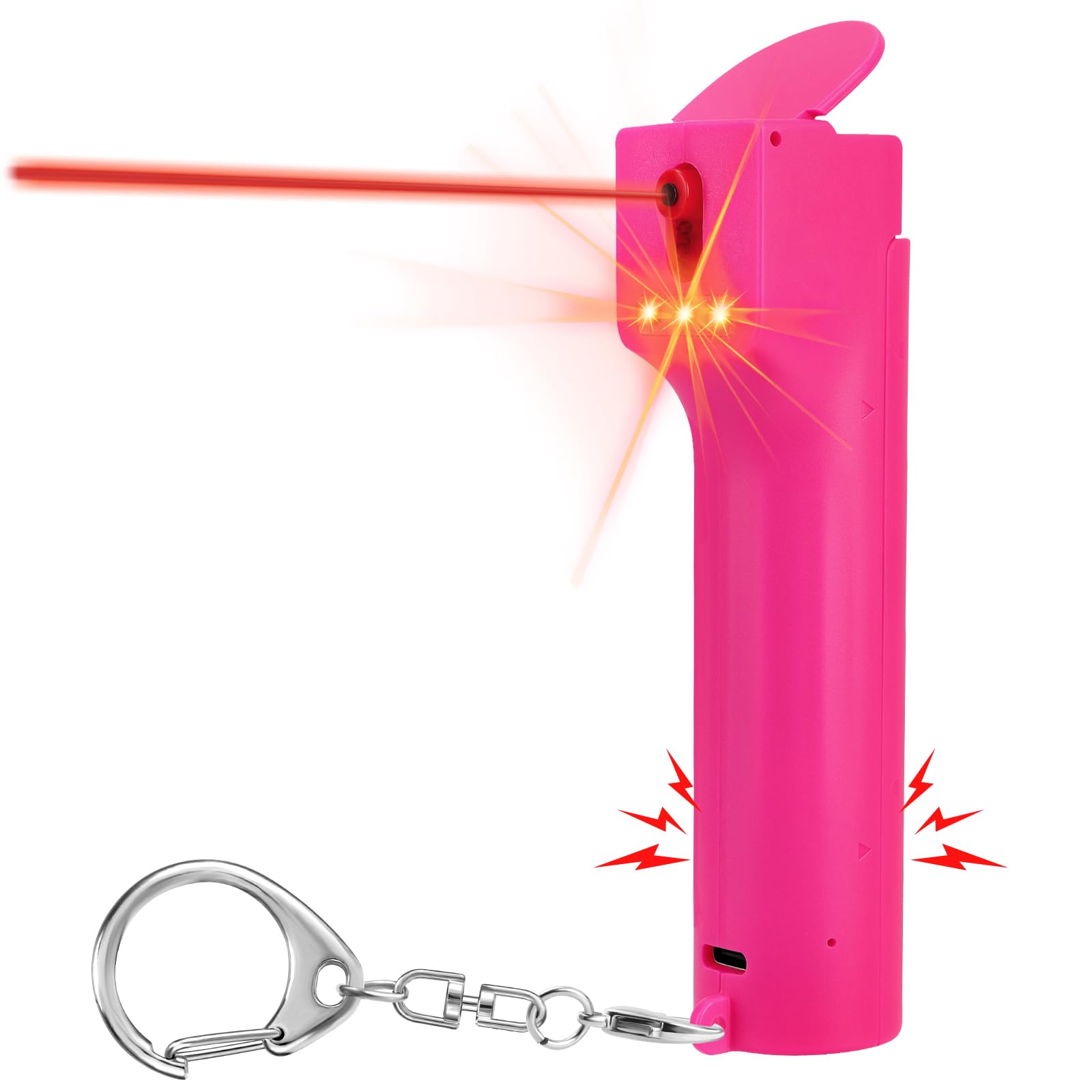 papasafety 3-in-1 Self Defence Personal Alarm - horns and sirens | Mubboo