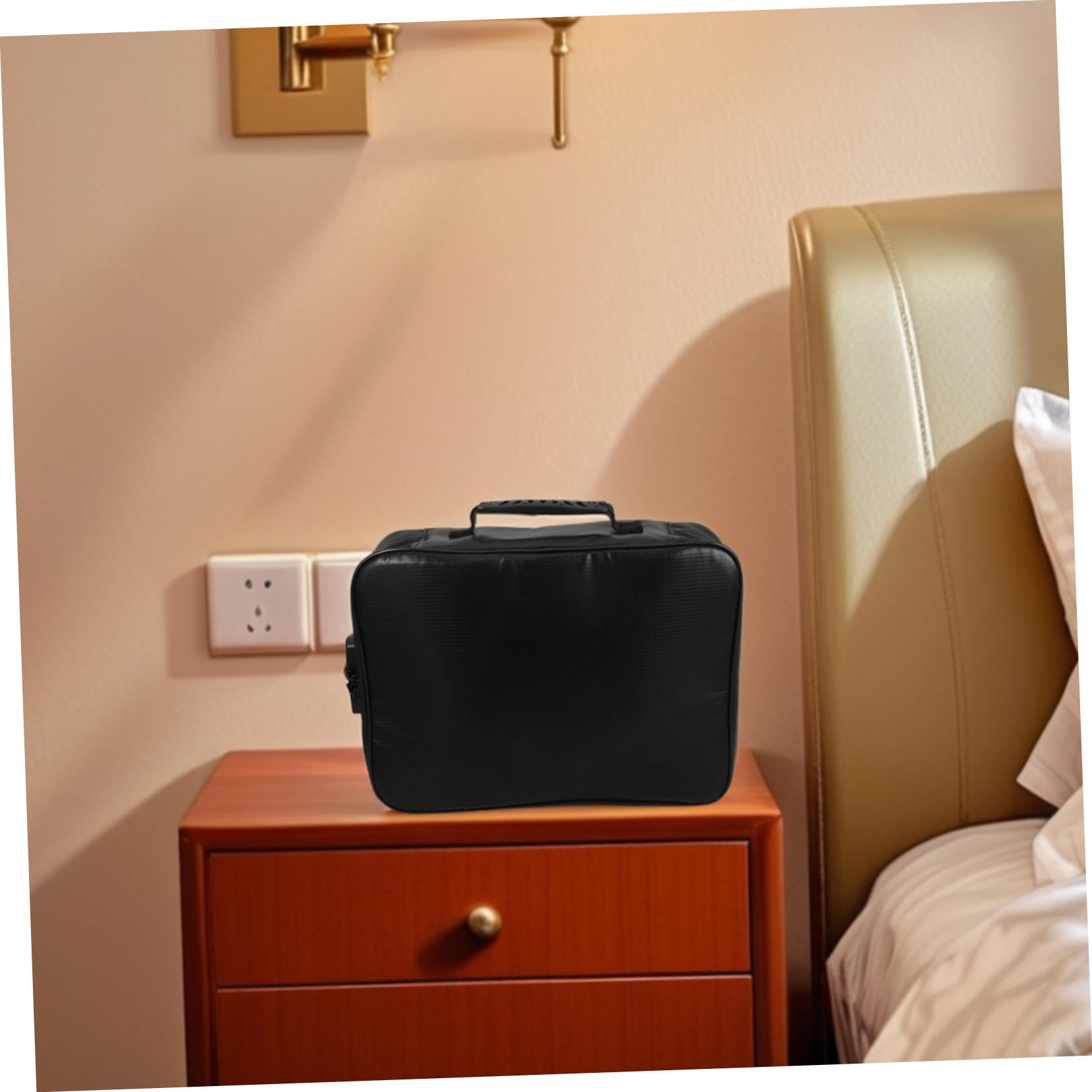 Gatuida Portadocumenti da Viaggio Ignifugo con Organizer per Documenti e Certificati Borsa Portadocumenti con Lucchetto per Archiviazione Sicura Casa Ufficio