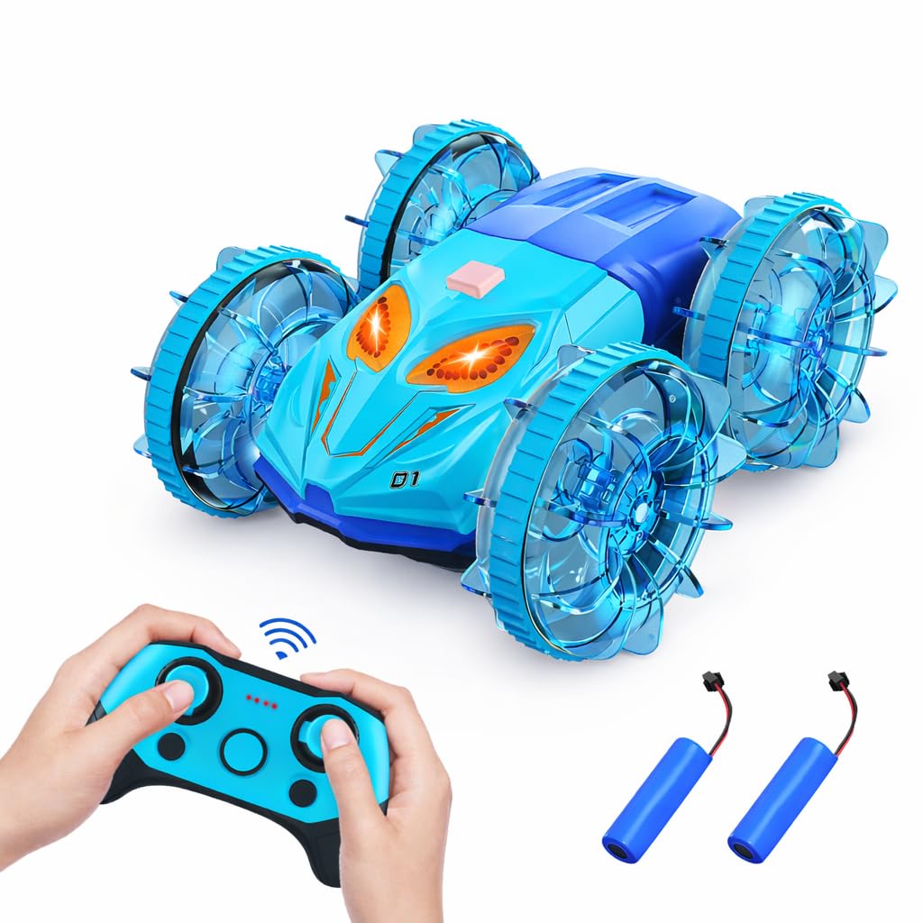 Amazon.co.jp: ラジコンカー 子供向け 水陸両用 RCカー 完全防水 オフ