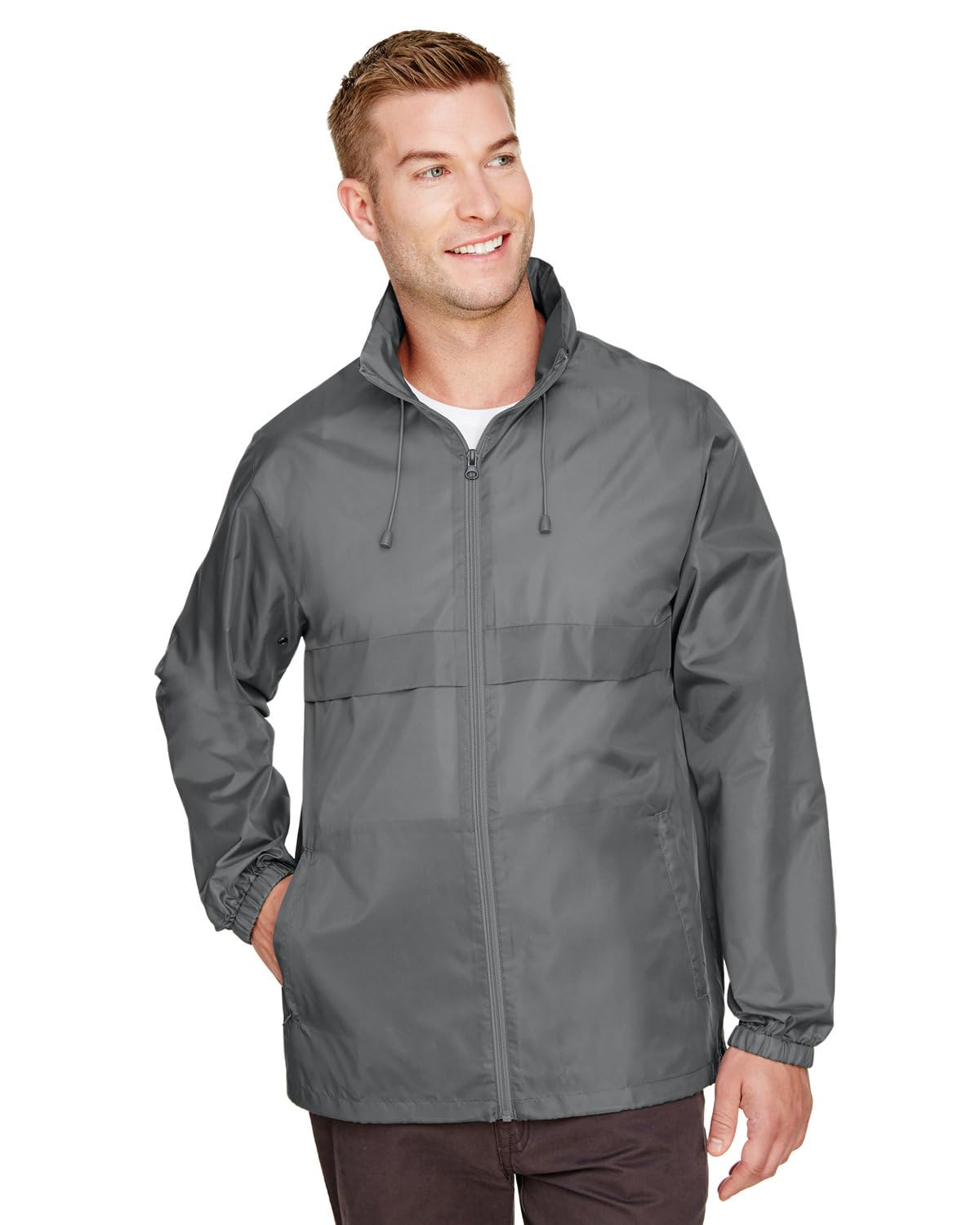 Team 365 Adult Zone Protect Lightweight Jacket, Sport Graphite, XX-Large