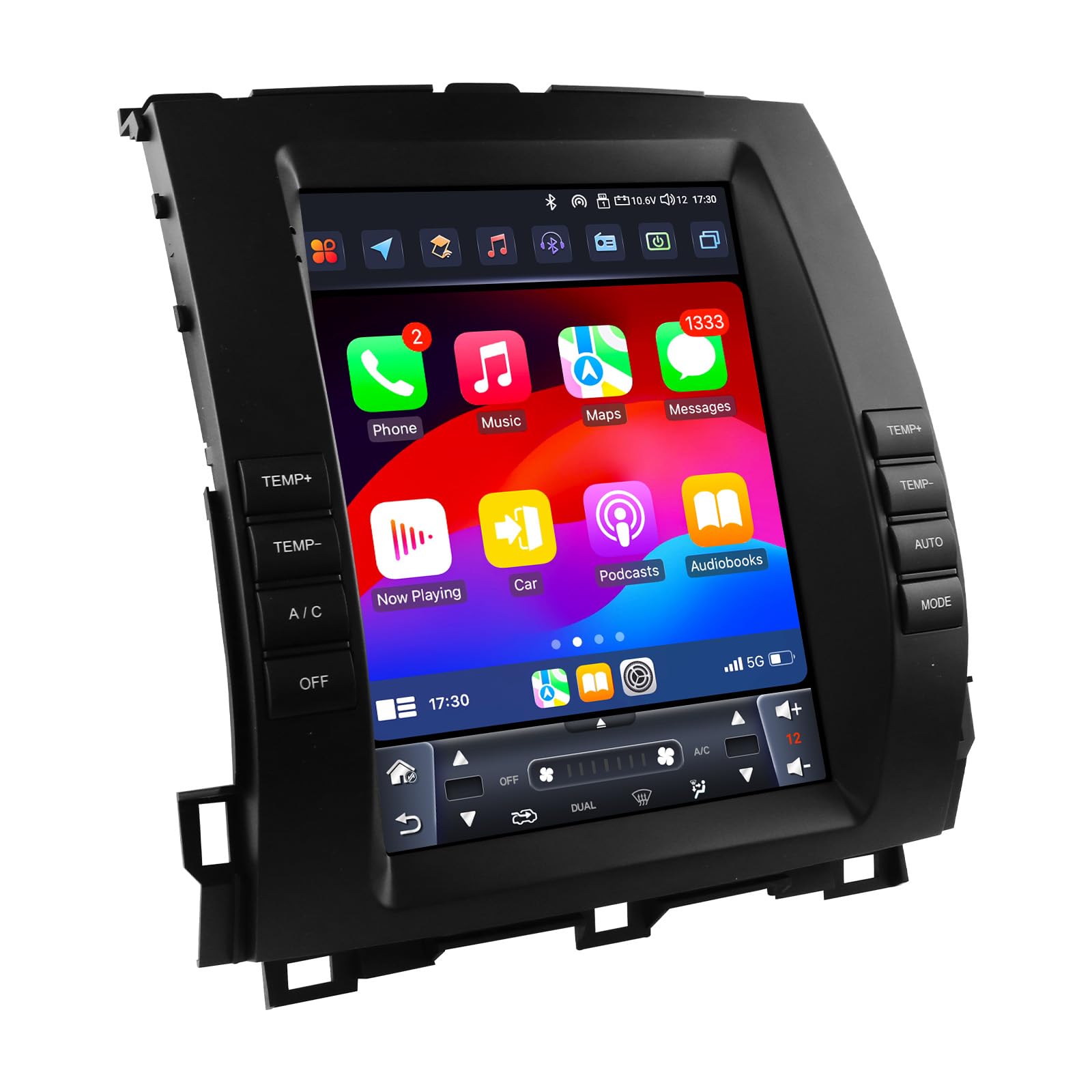 Android 14 - Radio de coche para Toyota Land Cruiser Prado 120 / Lexus GX470 2002-2009 4 núcleos 2 GB y 64 GB de memoria, compatible con coche inalámbrico / Android coche, control del volante, WiFi/4G