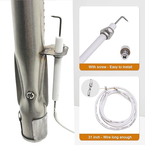 Miniatura 3 de Criditpid Piezas de parrilla compatibles con Kenmore 146.34611410, 146.23678310, 146.46372610, 146.10016510, 146.23673310, placas de calor para