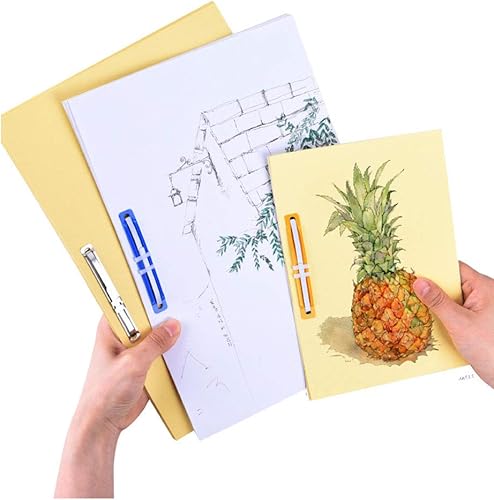 Miniatura 2 de Sujetadores de papel para documentos de 2 agujeros, anillos de encuadernación de plástico, clips de carpeta, sujetadores de papel de dos piezas,