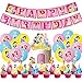 Babioms Decorazioni per Feste di Compleanno, Set 63 Principesse Decorazioni, Multicolore, Taglia Unica, Palloncini , Torta Topper, Banner, Decorazioni Compleanno per Bambin