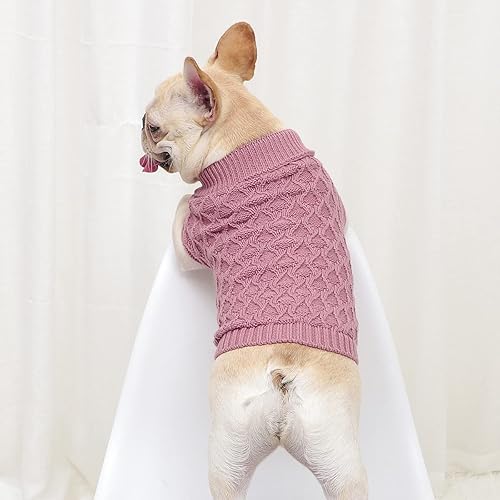 Miniatura 7 de Lawkul Suéteres de punto para perros pequeños, suéter de punto para mascotas, gatos, suéter cálido para perro, ropa de invierno para perro, ropa de