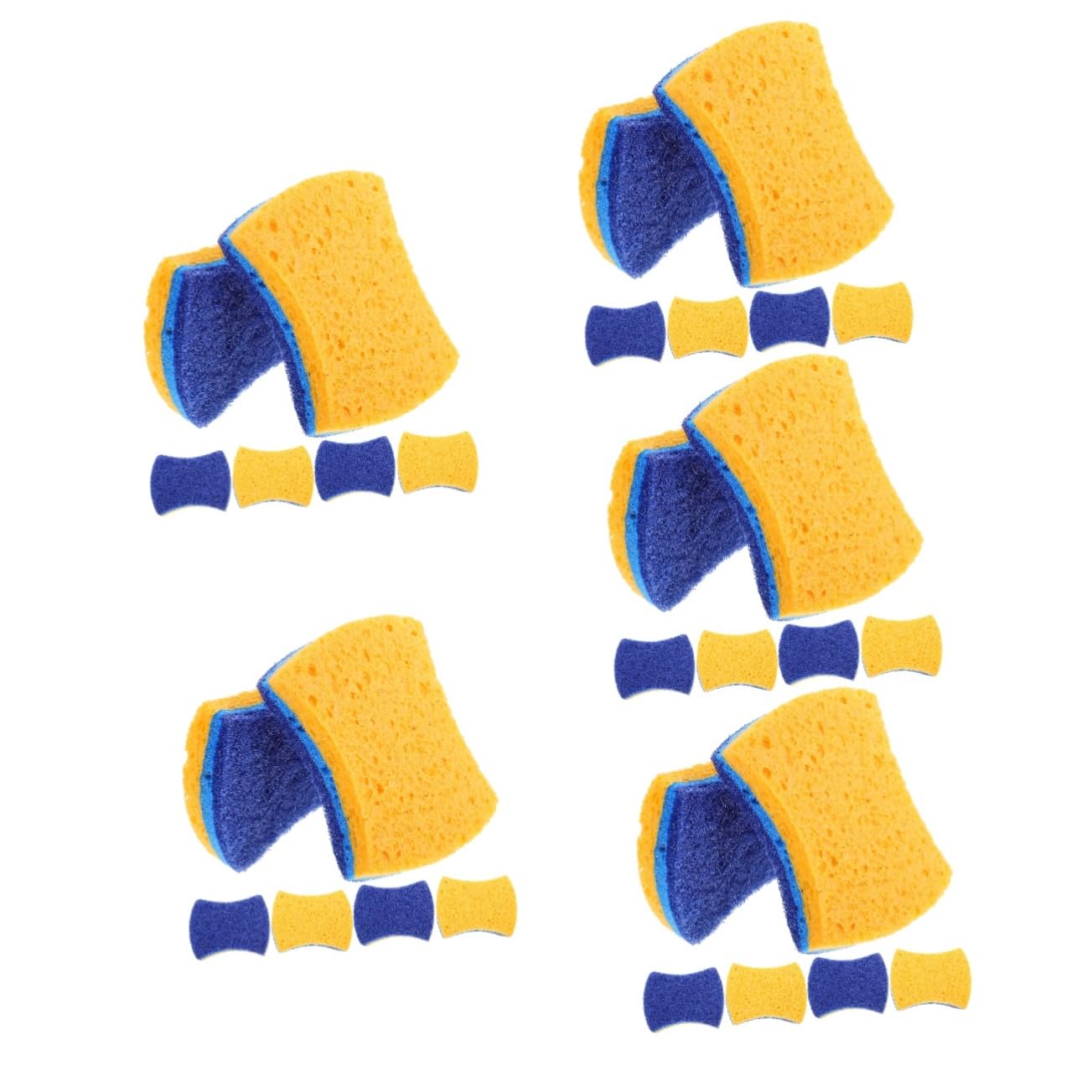 FRCOLOR 5 Juegos Esponja De Limpieza De Cocina Esponjas Wok Trapos De Limpieza Conveniente Esponja Exfoliante Esponja De Cocina Esponja Reutilizable Suministros De Cocina 6 Piezas * 5