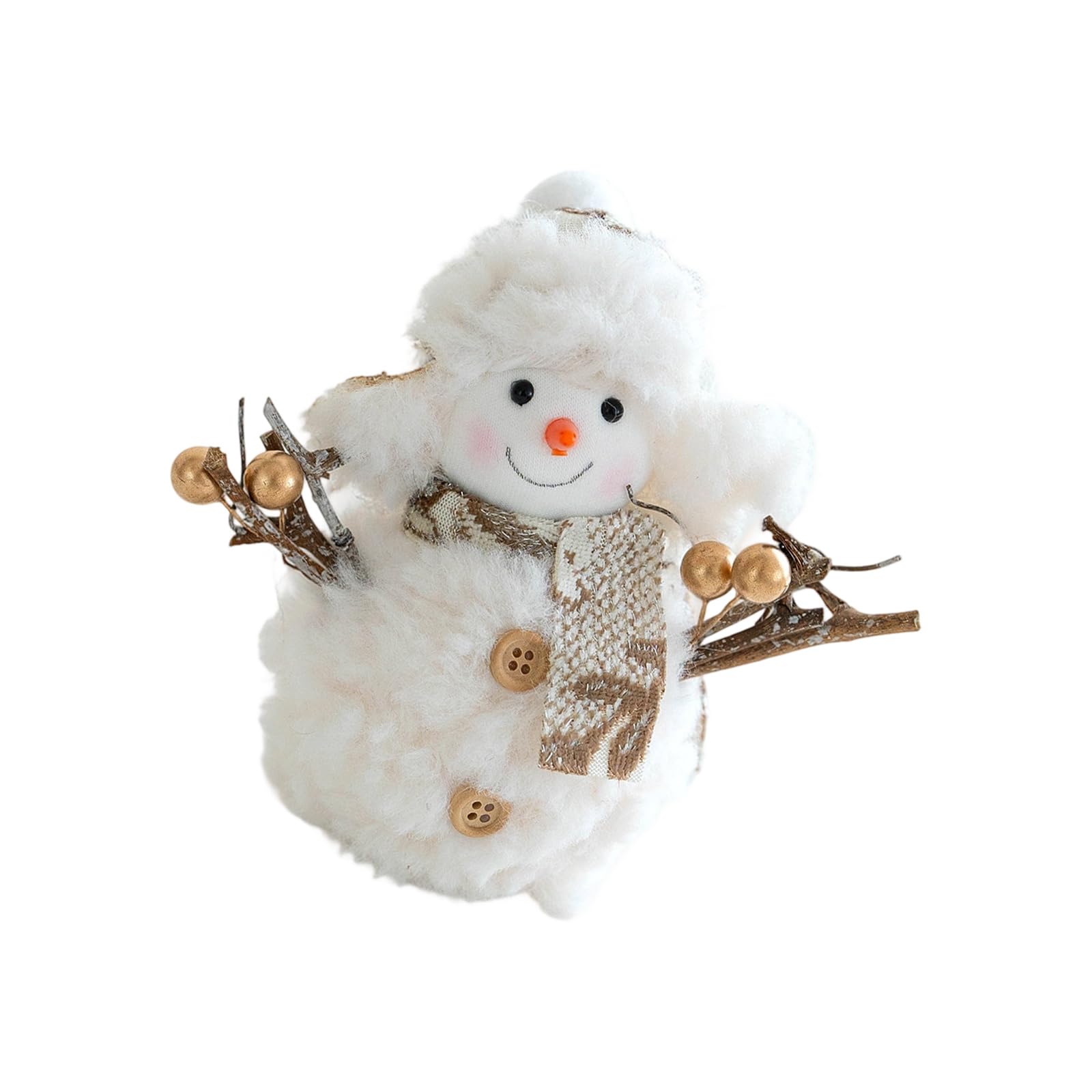 Kalttoy Multicolor Christmas Snowman Ornaments Lovely Plush Snowman Doll Tabletop Decorations For Kitchen Home Holiday Party Decoration Doll Desktop Ornaments