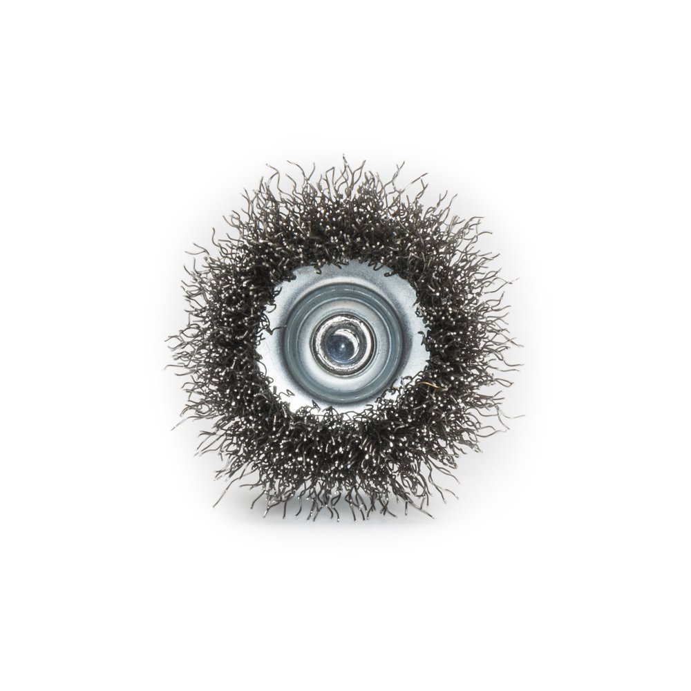 Mercer Industries 193220B - 2" x 1/4" Shank Crimped Cup Brushes, .012 Stainless Steel Wire (20 pack)
