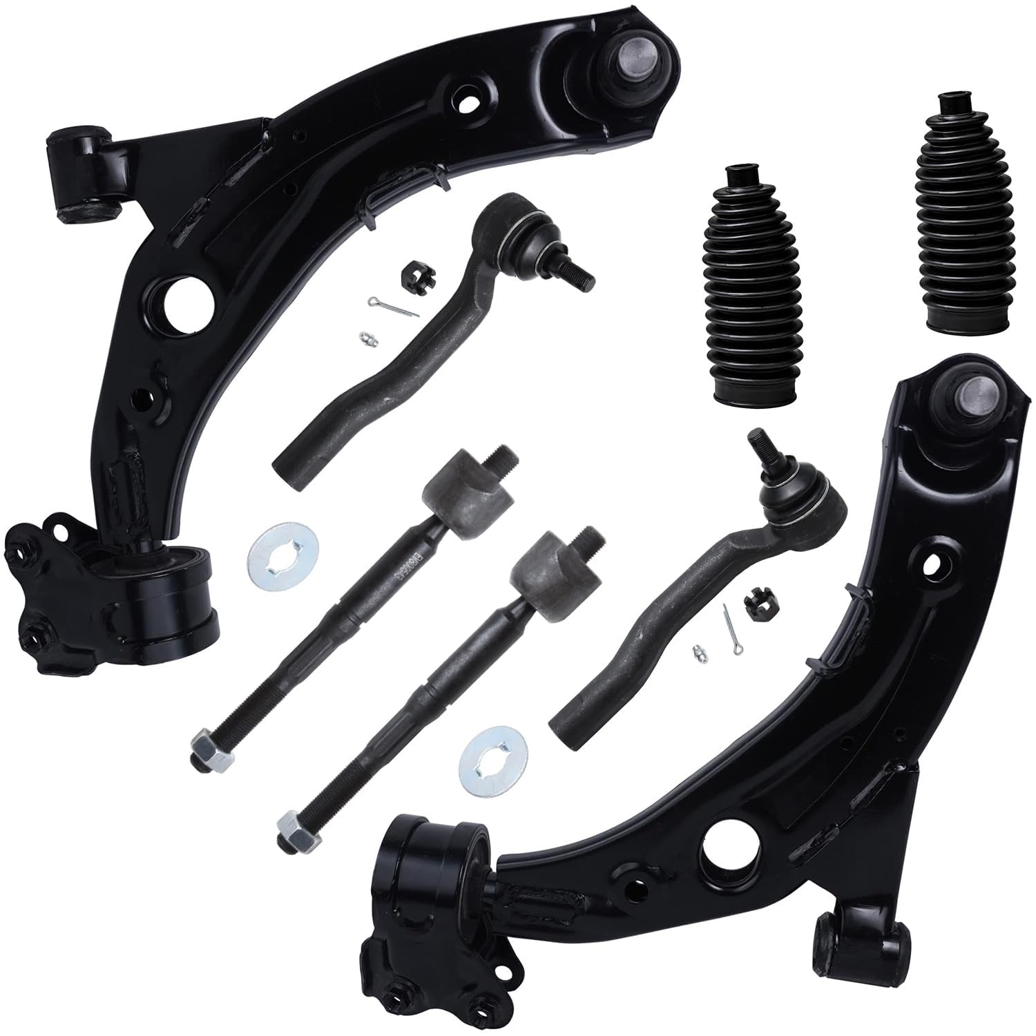 Detroit Axle - Front Lower Control Arms w/Ball Joint Inner and Outer Tie