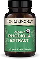 Vista 1 de Dr. Mercola Extracto de Rhodiola, 30 porciones (30 cápsulas), suplemento dietético, apoya el estado de ánimo y el manejo del estrés, sin OMG