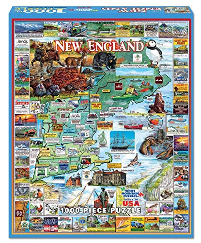 White Mountain Puzzles Best of New England - 1000 Piece Jigsaw Puzzle White Mountain Puzzles Best of New England - 1000 Piece Jigsaw Puzzle
