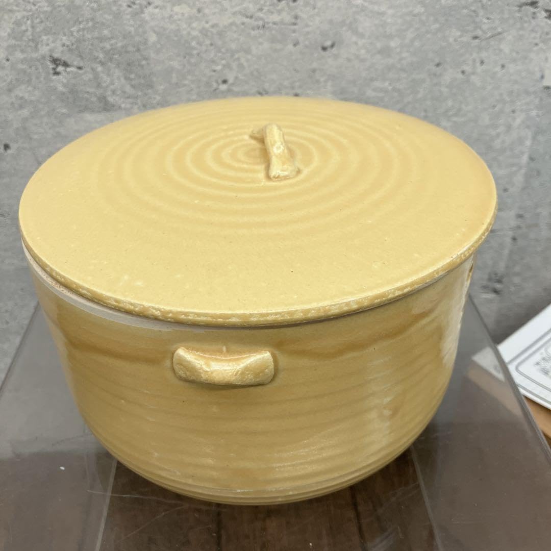 Amazon.co.jp: 陶器製 ほくほく笑顔の焼きいも器 焼き芋鍋 鍋 食器