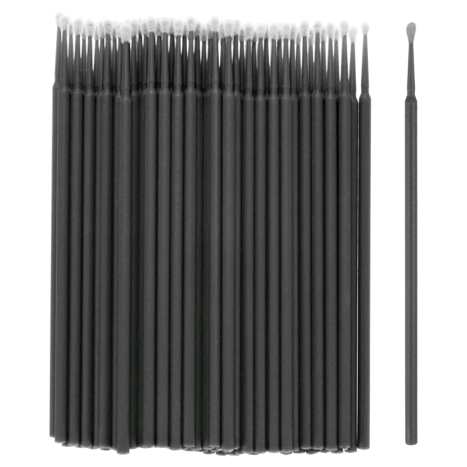 M METERXITY 100-Pack Pollinator Brush 0.08in/2mm, Black