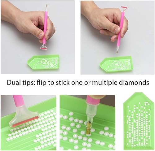 Miniatura 6 de Tomorotec Kit completo de pintura de diamante 5D, accesorios de pintura de diamante, bolígrafos de taladro de luz, herramientas de reparación de