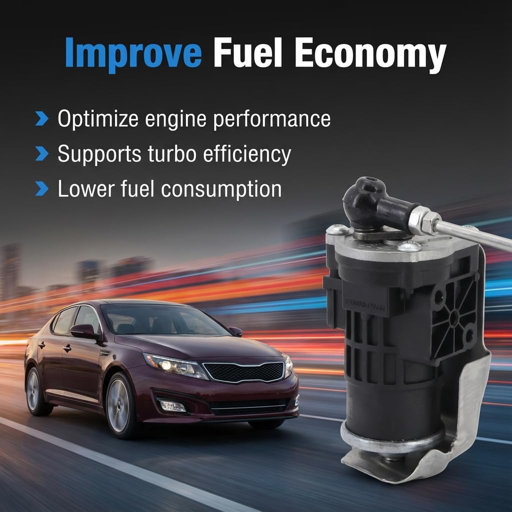 Wastegate Control Valve Turbo Charger Solenoid Compatible with Hyundai Sonata 11-14 Santa Fe Sport 13-16 Compatible with Kia Sportage 11-16 Optima 11-15 2.0L Turbo Replaces # 39400-2G700