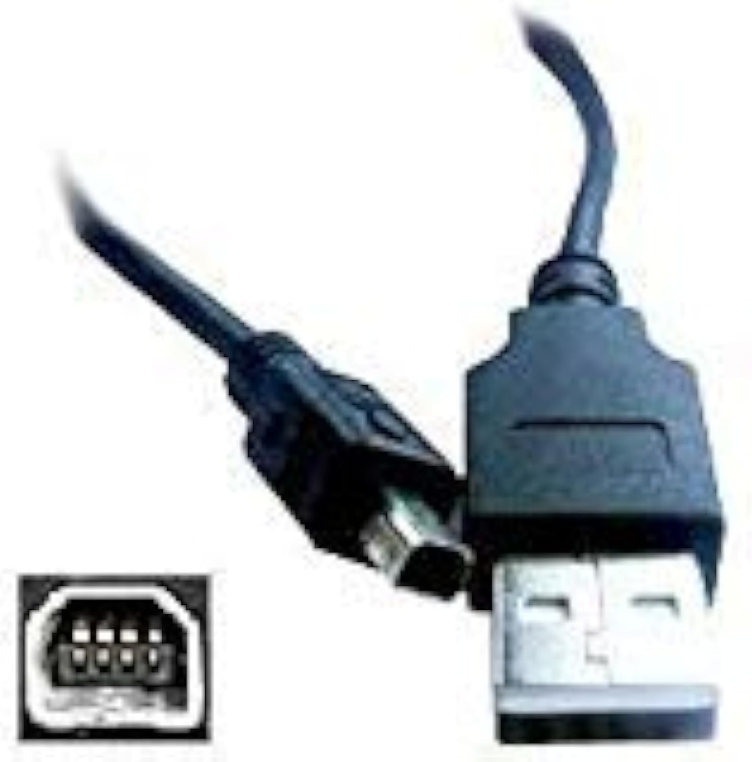Olympus USB Cable Lead CB-USB1 CBUSB1 for Camedia 2112-DP, C-1, C-1 Zoom, C-2, C-200 Zoom, C-211 Zoom, C-700 UltraZoom 0.5 inches