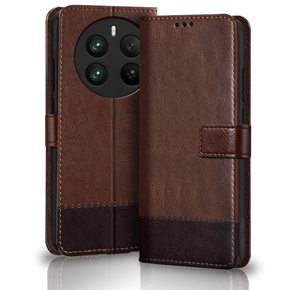 TheGiftKart Flip Back Cover Case for Realme 12 Plus 5G / Realme P1 5G / Narzo 70 / Narzo 70 Pro 5G | Dual-Color Leather Finish | Inbuilt Stand & Pockets | Flip Back Case (Faux Leather, Brown & Coffee) (B0CX23JVKR) Amazon Price History, Amazon Price Tracker