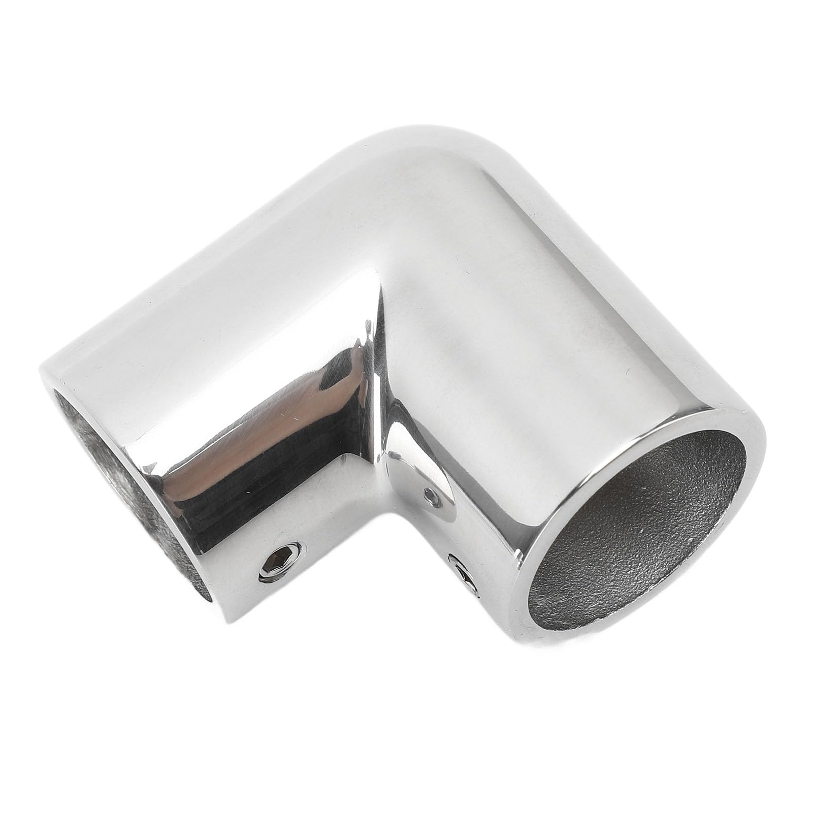 Accesorio de pasamanos para barcos de 90 grados de 2 vías, conector de junta de tubo acodado de acero inoxidable 316, accesorio de grado marino para yates con ID de 25 mm,