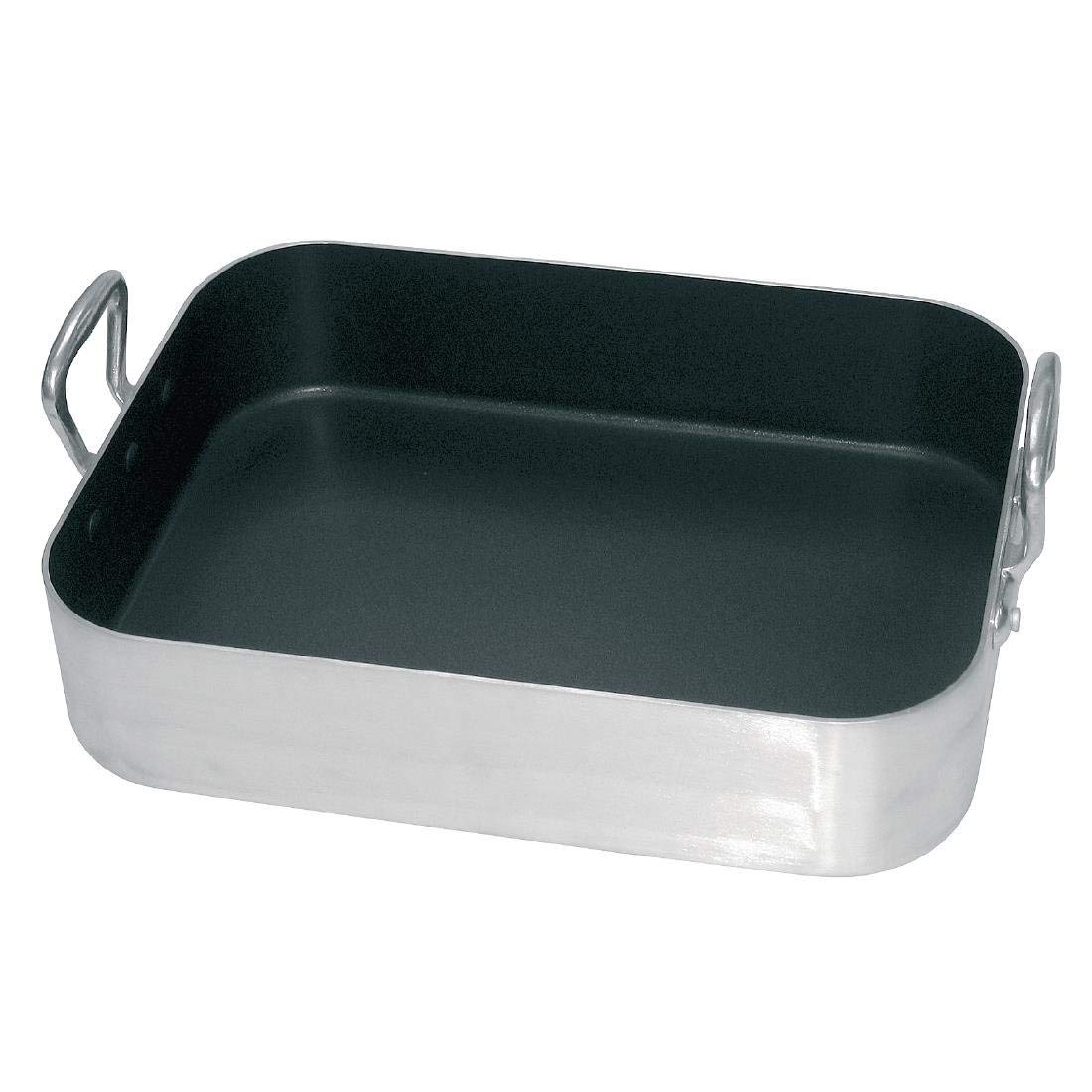 Vogue Standard Non-Stick Roasting Pan 440X302X135mm Aluminium Baking Oven Tray