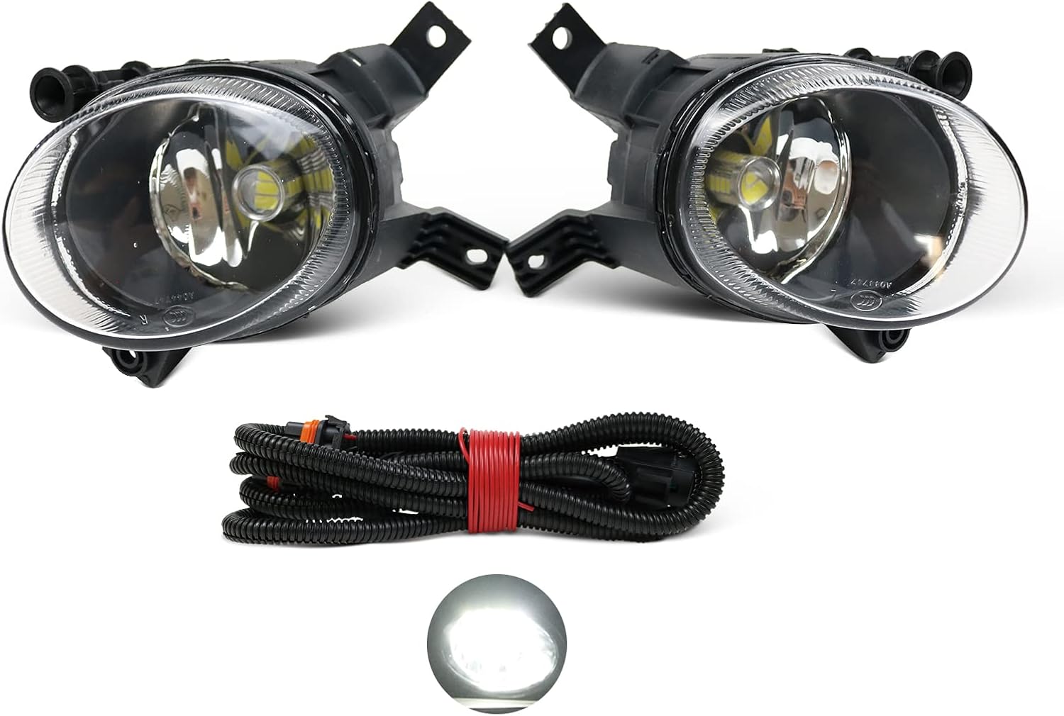 2Pcs LED Car Light For Audi A4/Avant/A4 B7 2005 2006 2007 2008 New Front LED Bumper Fog Lamp Fog Light Wire