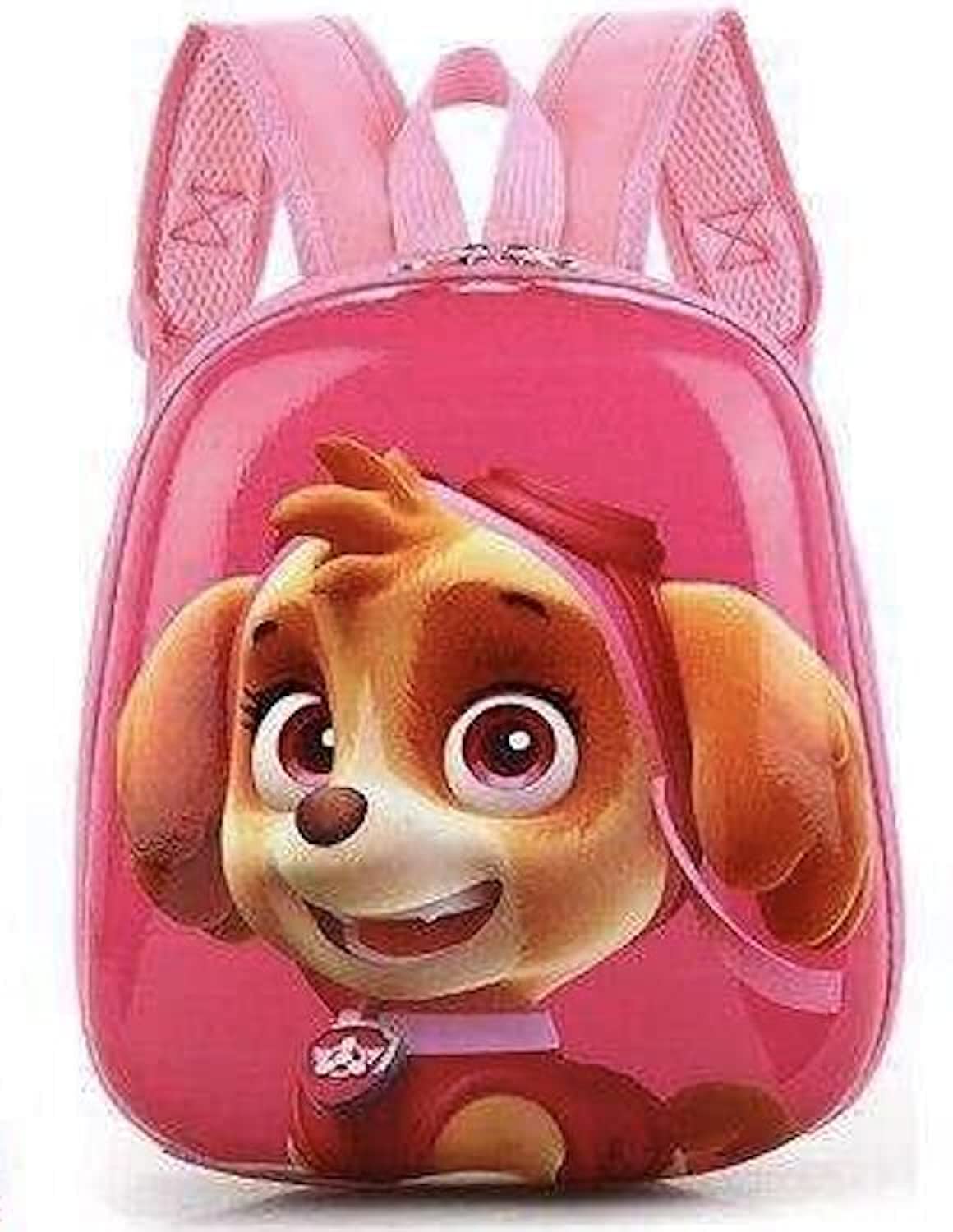 Generic3- 10 ages Super pup patrol sky pink, marshal red, rubble yellow and chase blue kids water proof school backback, bag