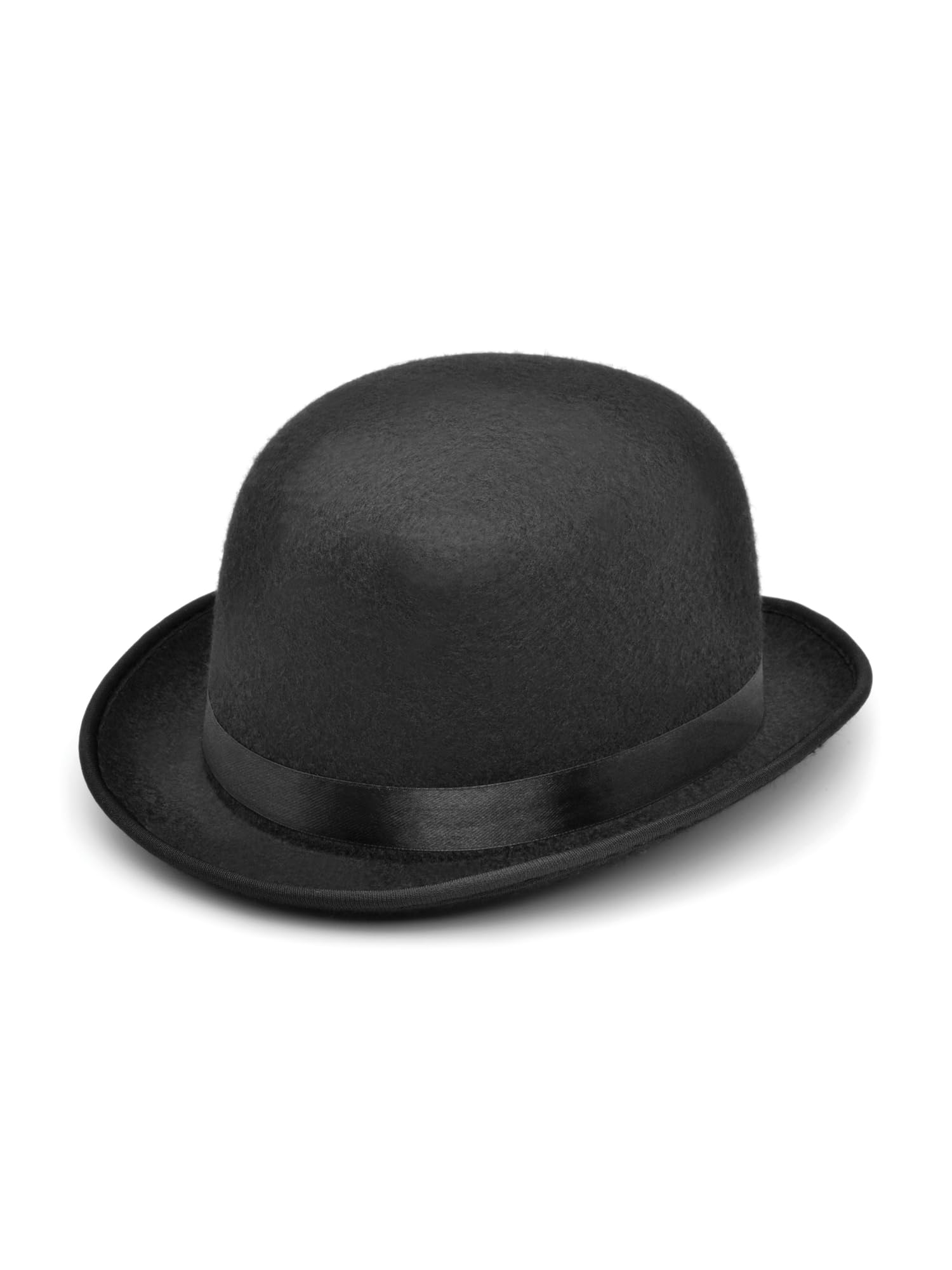 Felt Bowler's Hat in Black-S