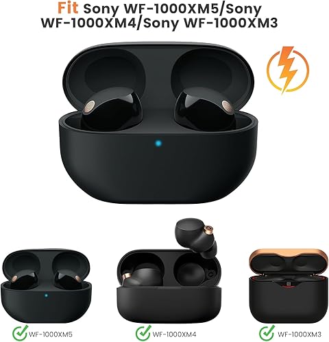 Miniatura 2 de 3 pares de almohadillas de espuma viscoelástica para Sony WF-1000XM5 / WF-1000XM4 / WF-1000XM3, punta de repuesto súper cómoda y antideslizante para