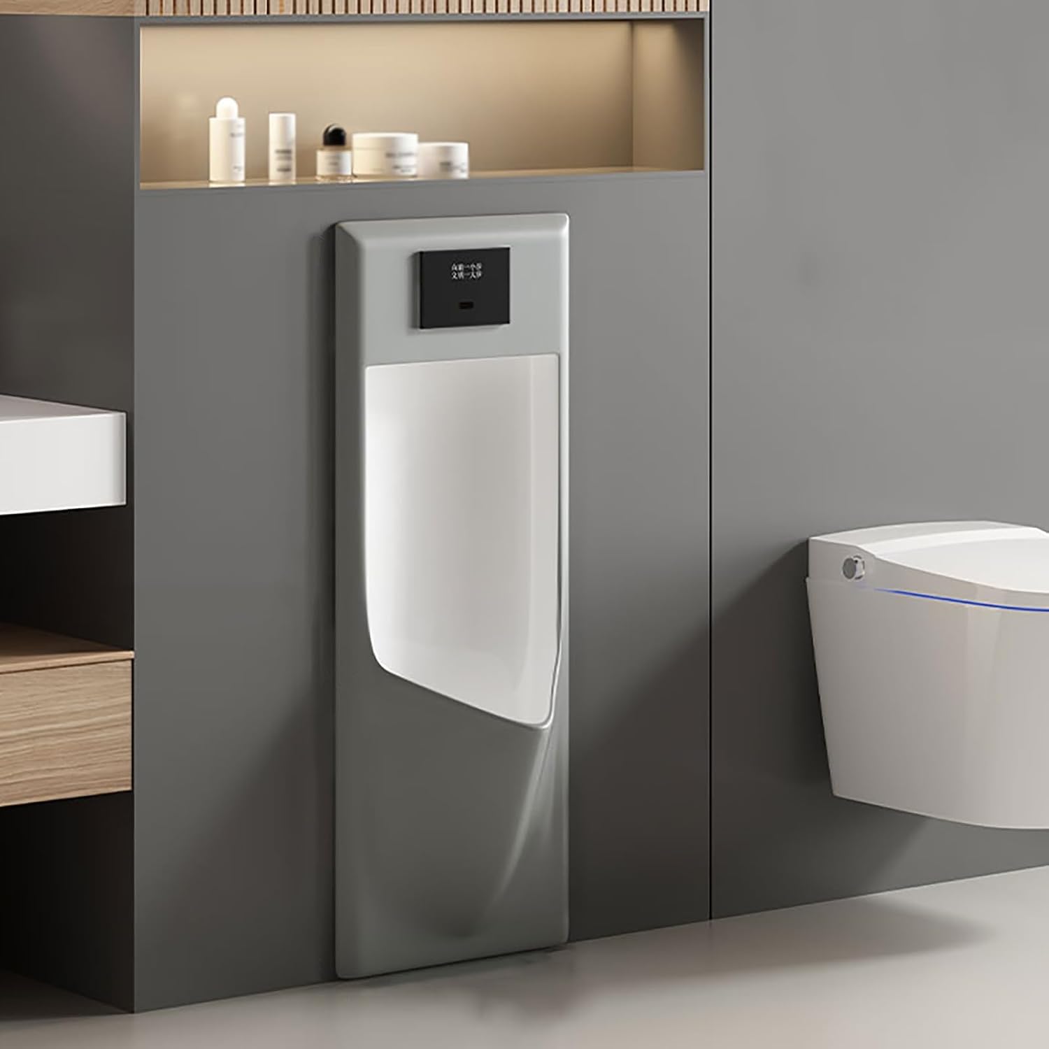 Pisuary dla mężczyzn Łazienka, stojące na podłodze wbudowane pisuary dla mężczyzn odporne na zalanie, automatyczne spłukiwanie, materiał ceramiczny, używany w łazienkach, centrach handlowych, hotelach