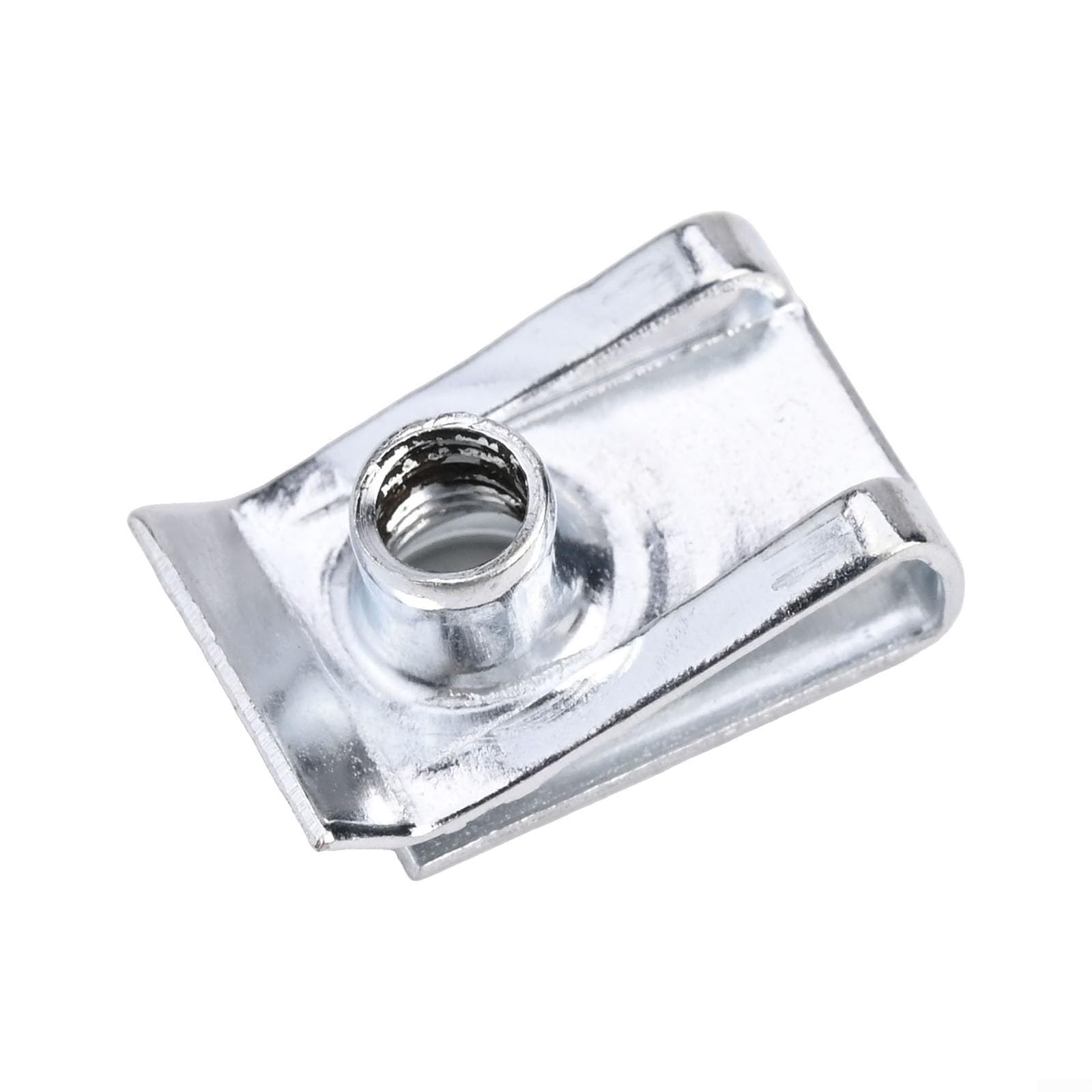 Dadi per camino, clip di fissaggio a U, dadi a U, in metallo zincato, resistenti con 20 pezzi, per veicoli a motore, elettrodomestici, apparecchiature elettriche ()