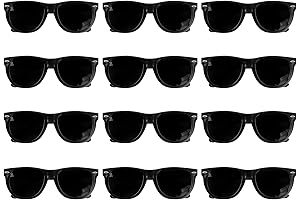 Super Z Outlet 12 Pairs Black Vintage Retro Party Sunglasses