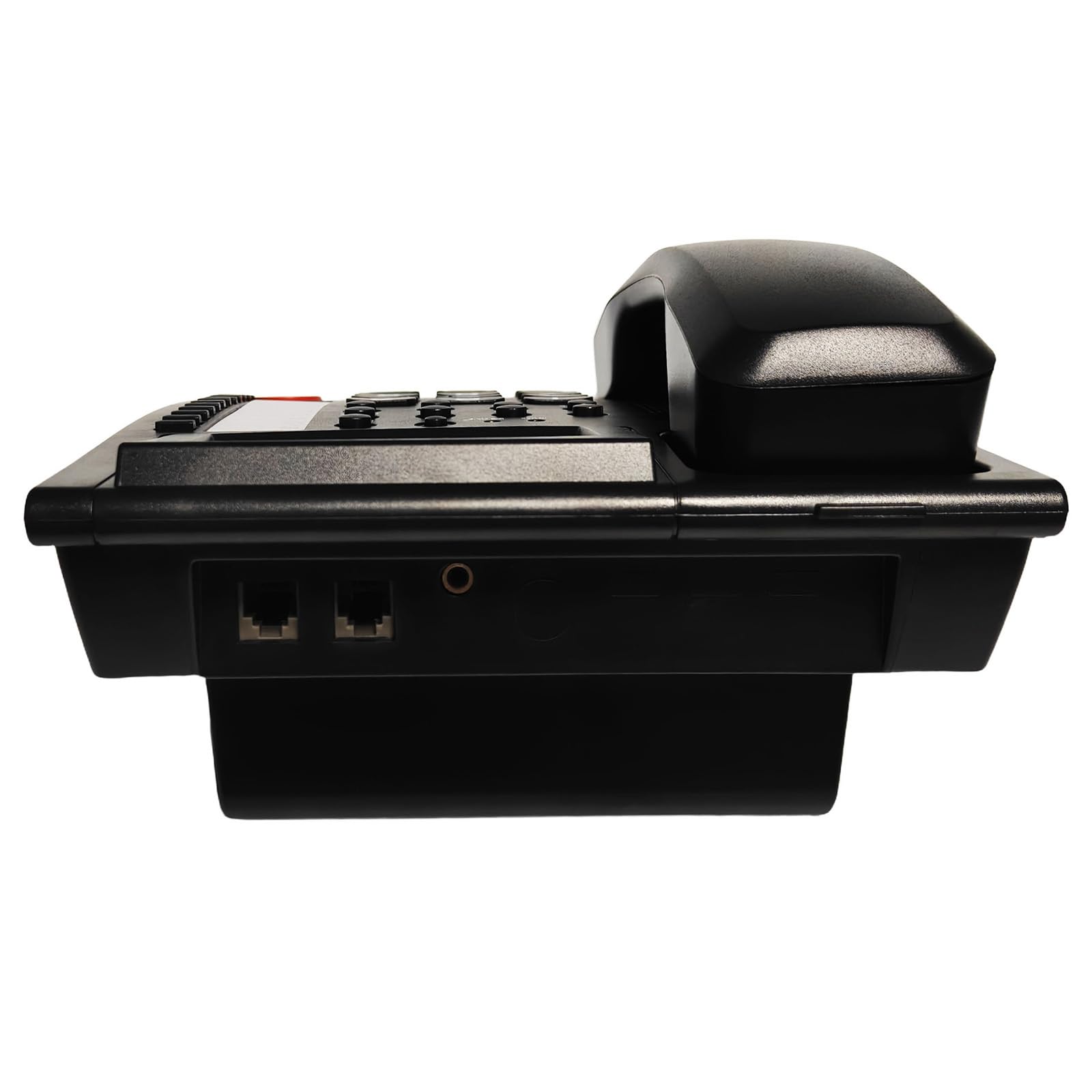 Telefono fisso fisso con filo per ufficio con schermo luminoso di identificazione del chiamante e cuffie vivavoce opzione telefono desktop con cuffie