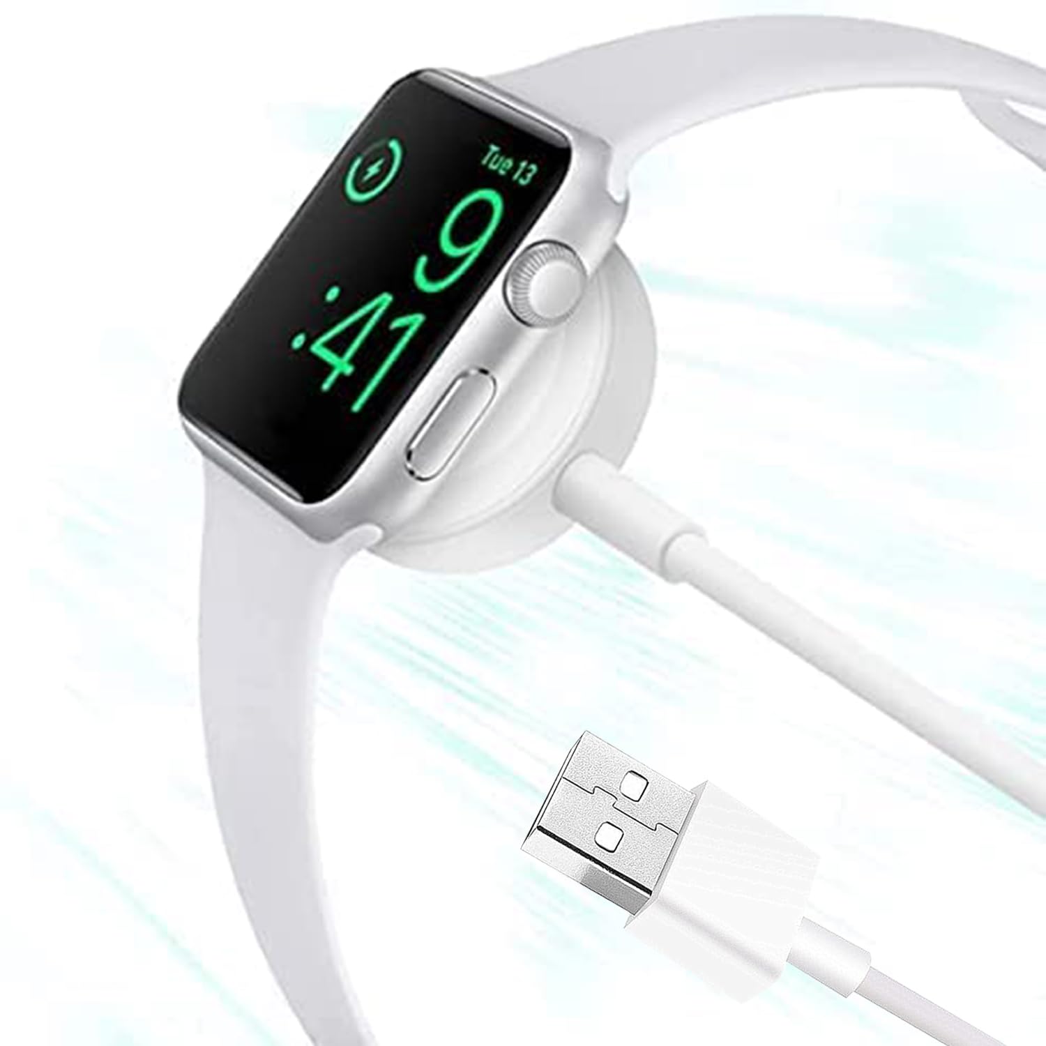 SYSTENE Magnetic Watch Charger Cable, 3.3ft Fast Charging USB Cable Compatible with Apple Watch Series Ultra 9/8/7/6/5/4/3/2/SE/SE2, Portable Durable Magnetic Charger for iOS Watch (B0CFHFG1PN) Amazon Price History, Amazon Price Tracker