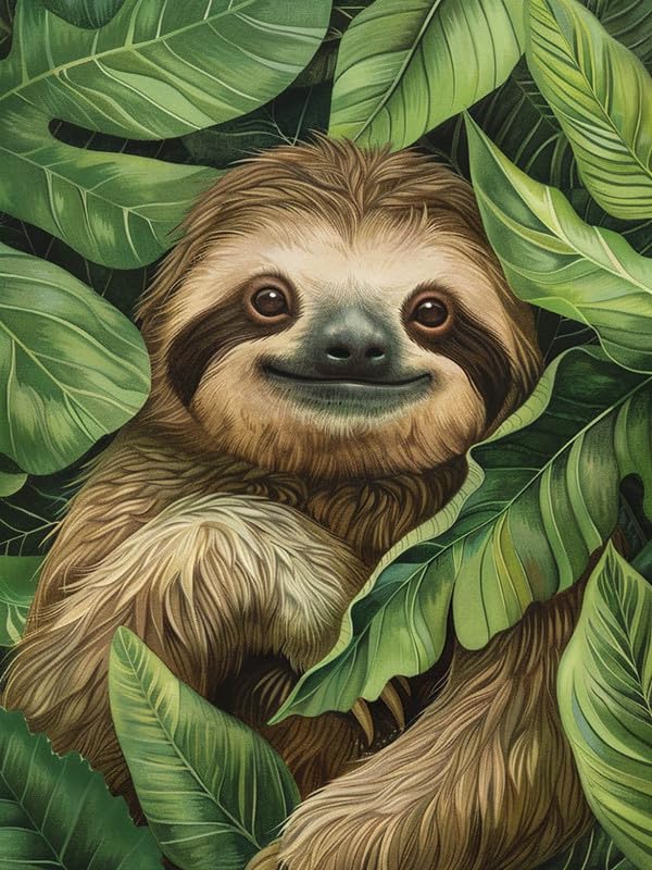 Pavemlo Diamond Painting Kits Faultier, DIY 5D Diamant Stickerei Malerei...