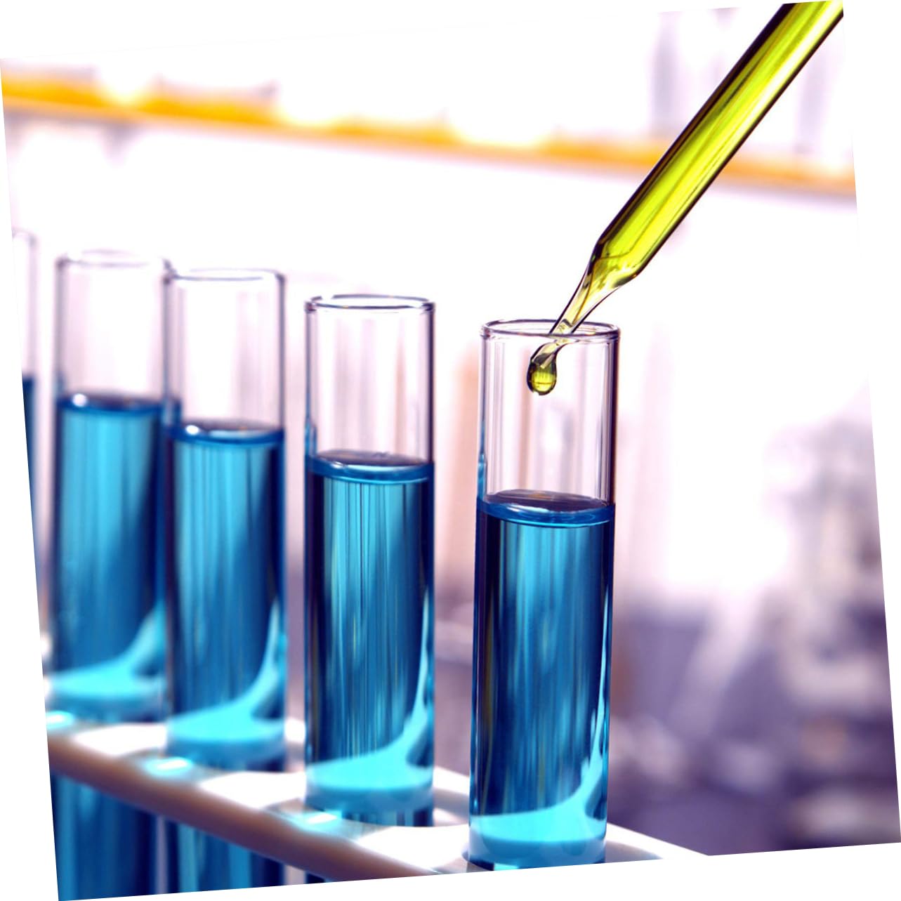 OSOLADY 10pcs Glass Test Tube Test Tubes Laboratory Scientific Test Tubes Micro Test Boiling Test Tube Test Tubes with Lids Scientific Experiments Container Beakers and Test Tubes Racks